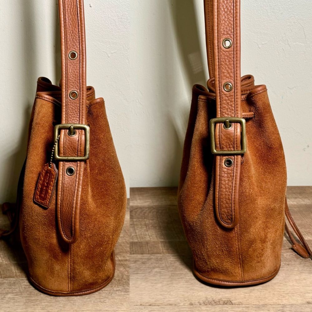 ❤️SOLD❤️Vintage Coach Russet Berkeley Drawstring 9012 - Picture 5 of 10